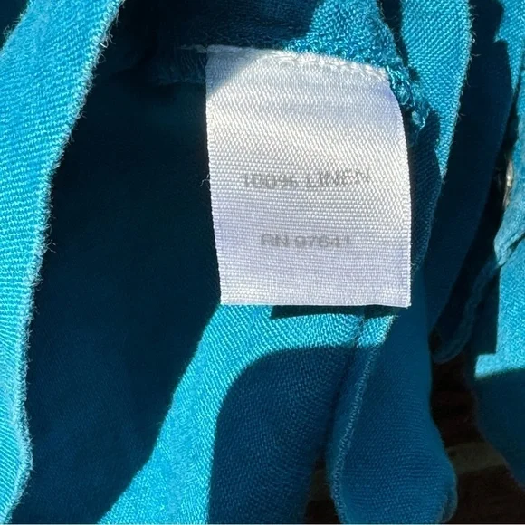 J. JILL Love Linen 100% Linen Minimalist Long Sleeve Button Down Tunic B… - Picture 6 of 8